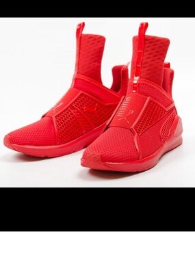RIHANNA PUMA FENTY trainer shoes in red sz 9.5